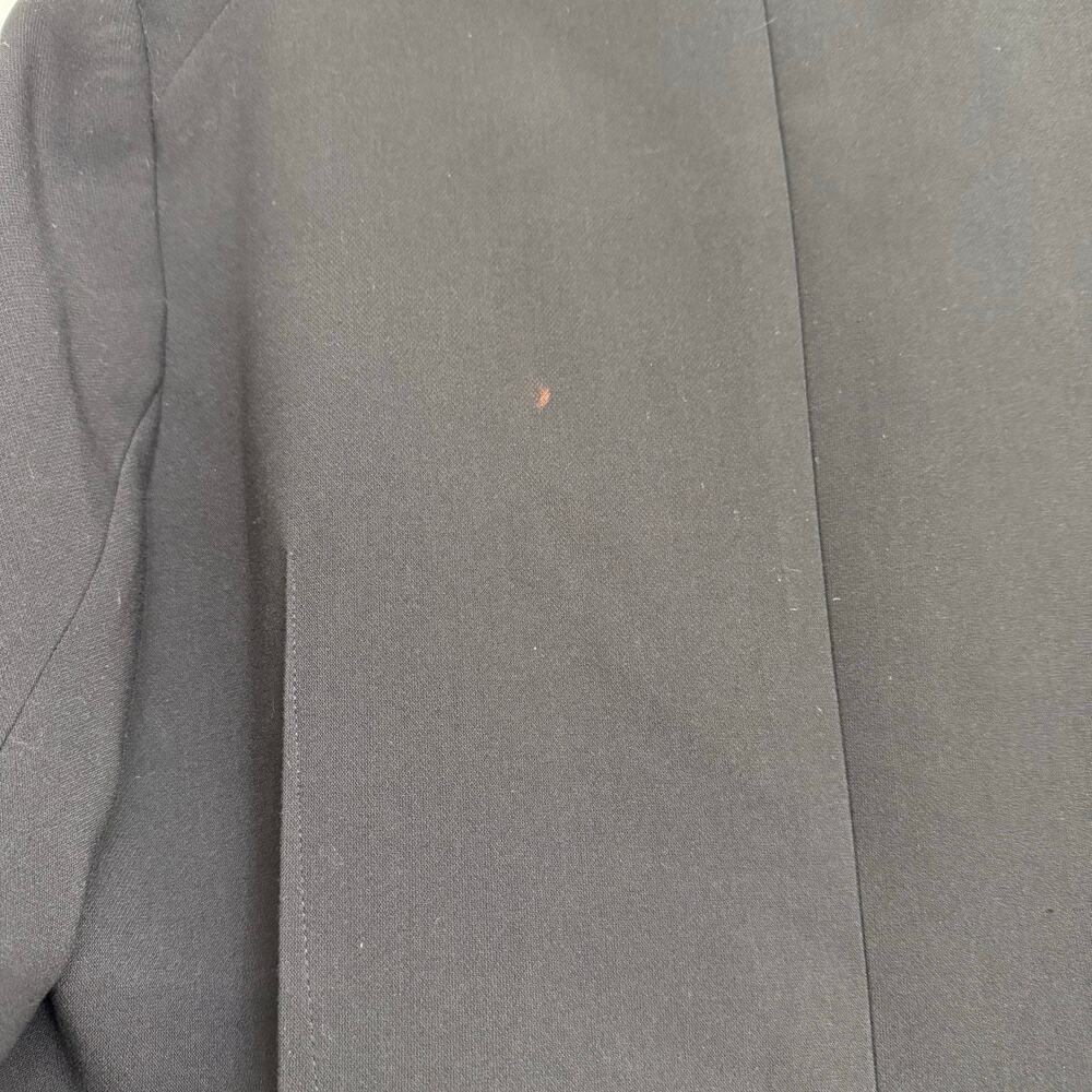 1.State Women Black Single Button Blazer Jacket Stripe Lined Career Office Sz 16 - Picture 3 of 8